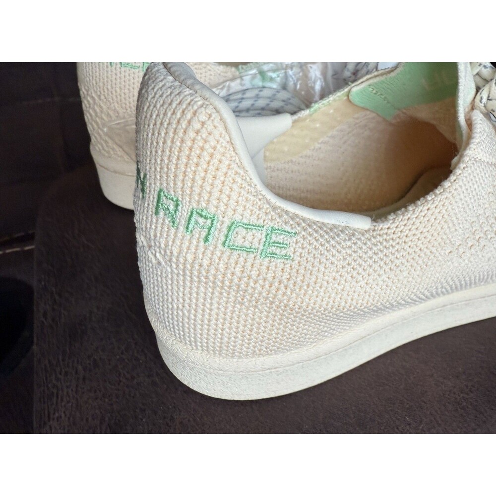 Adidas X S42931 Mens Pharrell Superstar Human Race Primeknit Beige Shoes 5 RARE - Picture 4 of 15